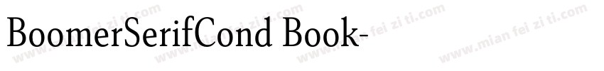 BoomerSerifCond Book字体转换